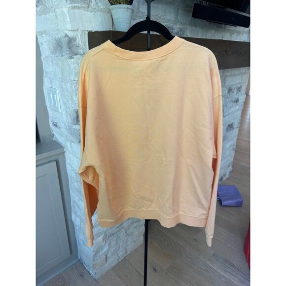 Roxy Girls Peach Parfait Lineup Crewneck Terry Sweatshirt Size XL - Picture 5 of 6